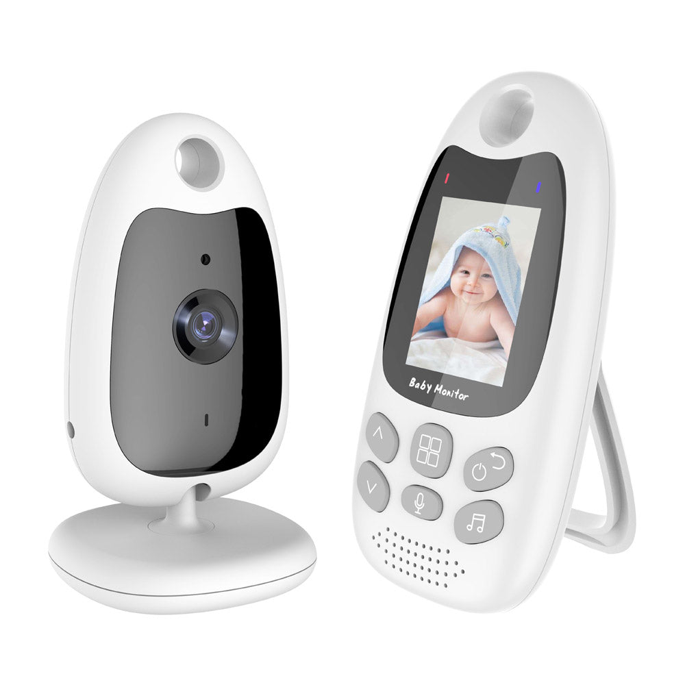 Pibi Baby 2-Inch Wireless Video Baby Monitor with Night Vision White Age- Newborn & Above