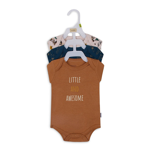 Infancie Baby Boys 3-Pack Long Sleeves Bodysuits Multicolor IT4081