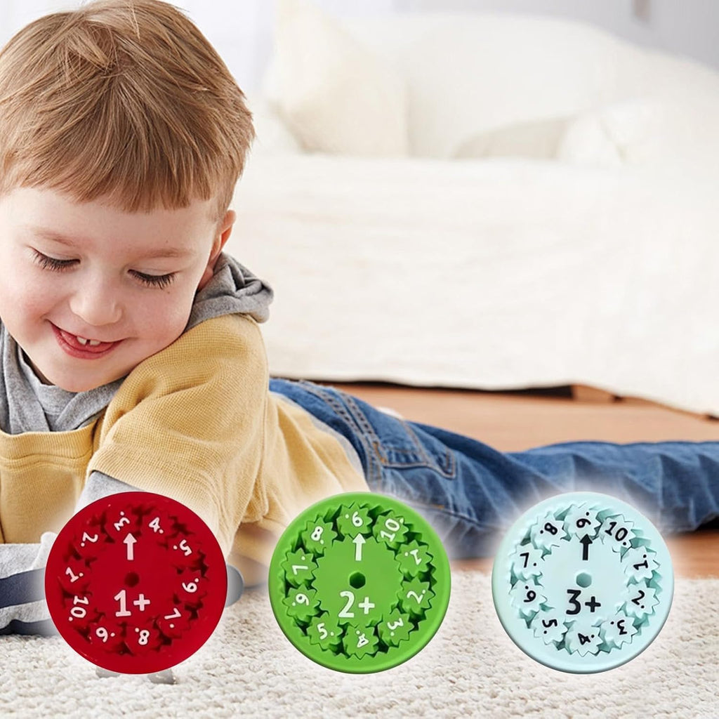 Pibi 2-in-1 Kids Educational Maths Fidget Spinner (Addition & Subraction Addition) 9 Pieces Age- 5 Years & Above