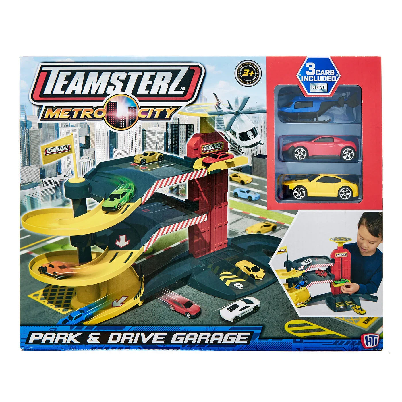 HTI Park And Drive Garage Car Set Age-3 Years & Above