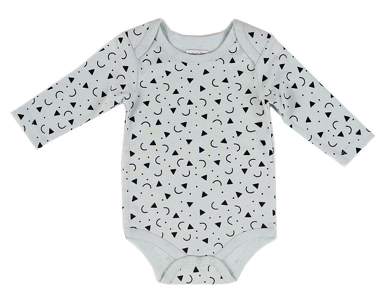 Motherschoice Baby Long Sleeves Onesie Bodysuit Grey/Black IT9136