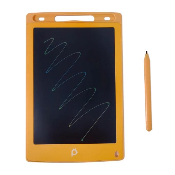 Peekaboo's LCD 8.5 inch Writing Tablet with a Drawing Pad Orange Age- 3 Years & Above