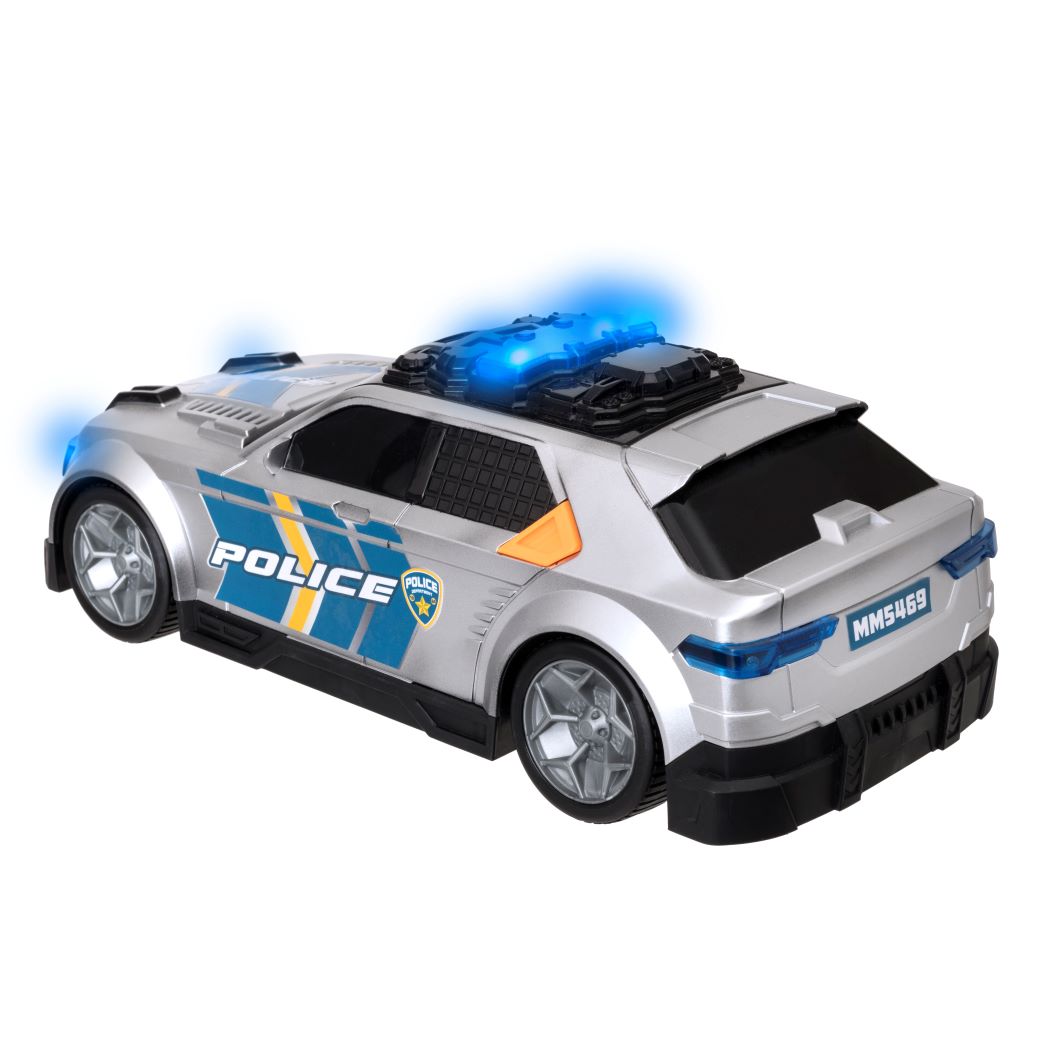 Teamsterz Police Interceptor Car Vehicle Light and Sound Blue/Silver Age- 3 Years & Above