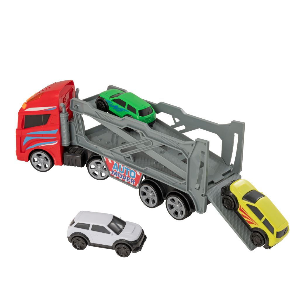 Teamsterz Small Transporter Truck With Three Cars Light & Sound Multicolor Age- 3 Years & Above