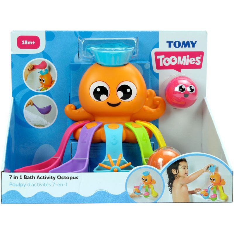 Tomy Toomies 7 In 1 Bath Activity Octopus Multicolor Age- 18 Months & Above