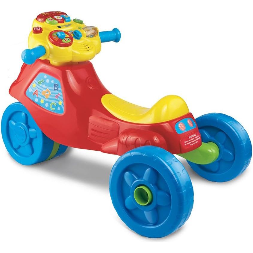 VTech 2-in-1 Go & Learn Motorbike Ride-On VT80-181703 Multicolor Age- 12 Months & Above