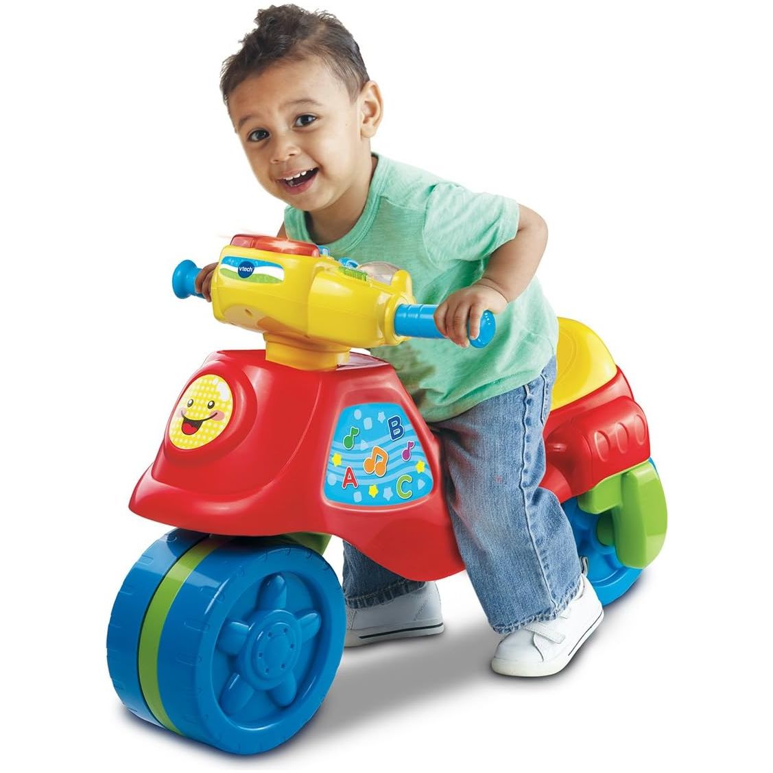 VTech 2-in-1 Go & Learn Motorbike Ride-On VT80-181703 Multicolor Age- 12 Months & Above