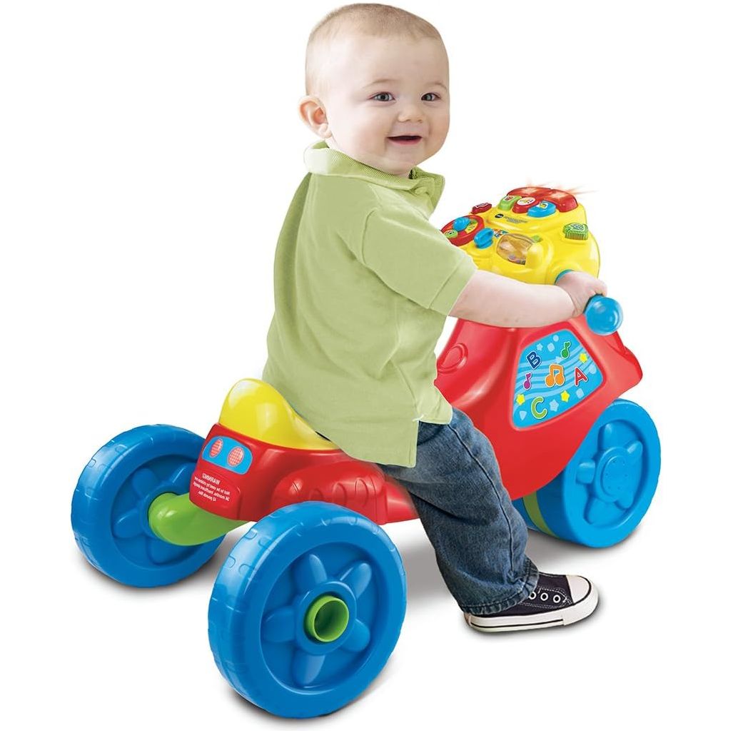 VTech 2-in-1 Go & Learn Motorbike Ride-On VT80-181703 Multicolor Age- 12 Months & Above