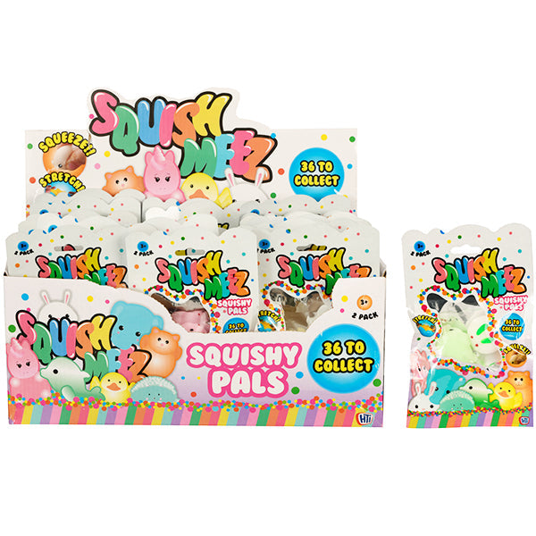 Pibi Squish Meez Squishy Pals Toys 2 Pack Assorted Age-3 Years & Above