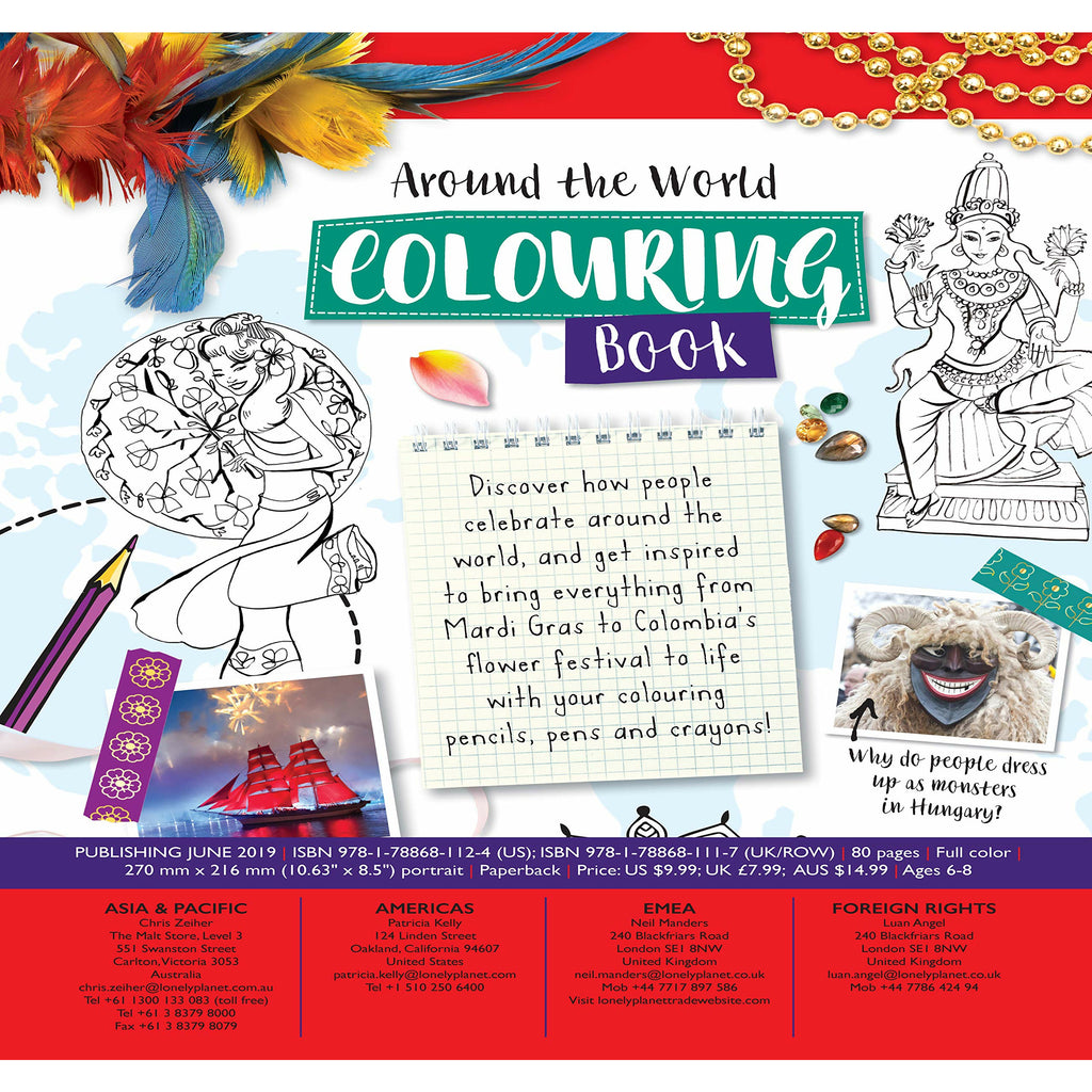 Around the World Colouring Book Paperback