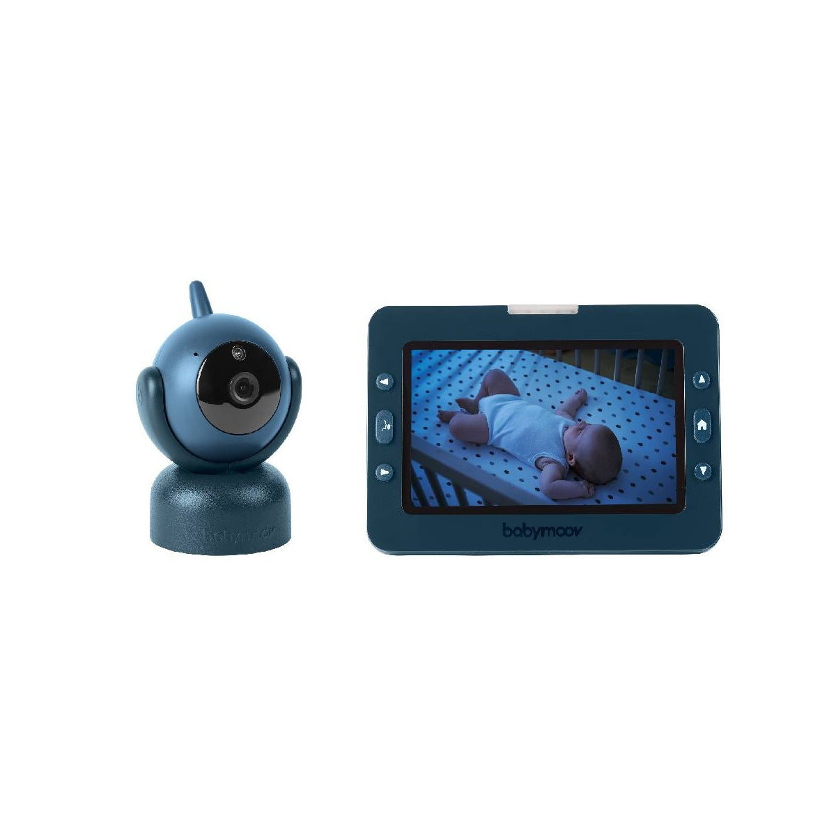 Babymoov 5 YOO Master Plus 360-degree Video Baby Monitor Blue Age- Newborn  & Above - Peekaboo