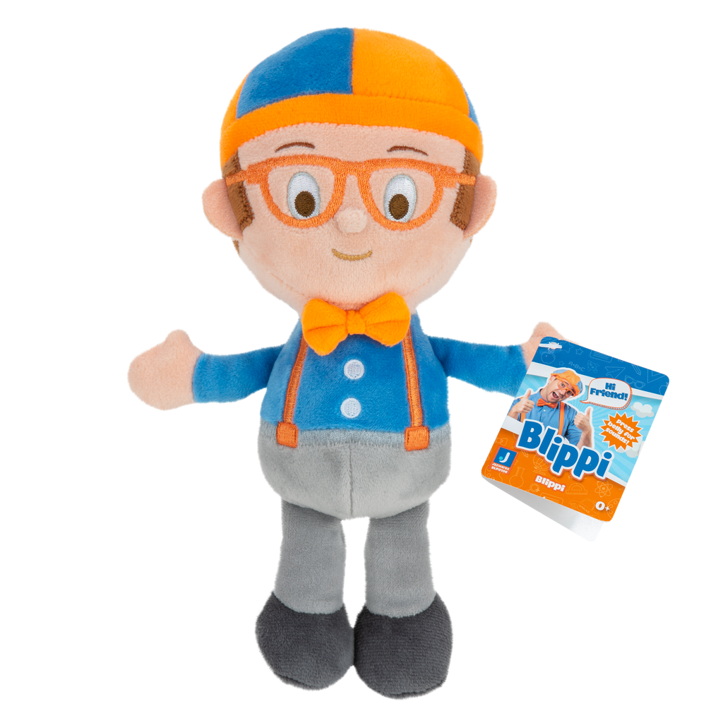 Blippi 6-Inch Doctor Little Feature Blippi Talking Plush with Sound Blue/Grey/Orange Multicolor Age- Newborn & Above