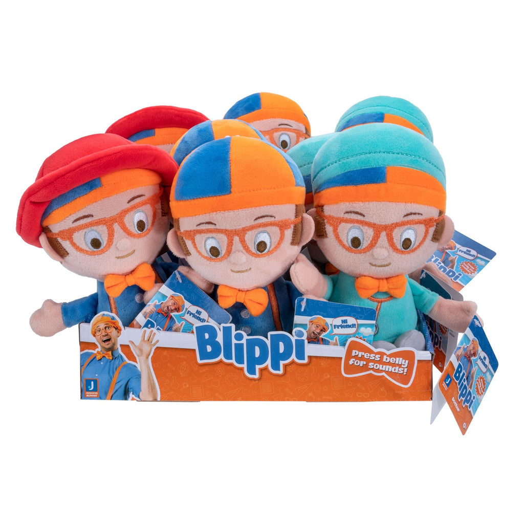 Blippi Fire Fighter 6-Inch Little Feature Blippi Talking Plush with Sound Multicolor Age- Newborn & Above