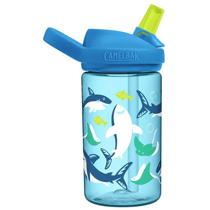 CamelBak Eddy+ Kids Water Bottle 14oz/400ml Sharks and Rays Multicolor Age- 12 Months to 6 Years