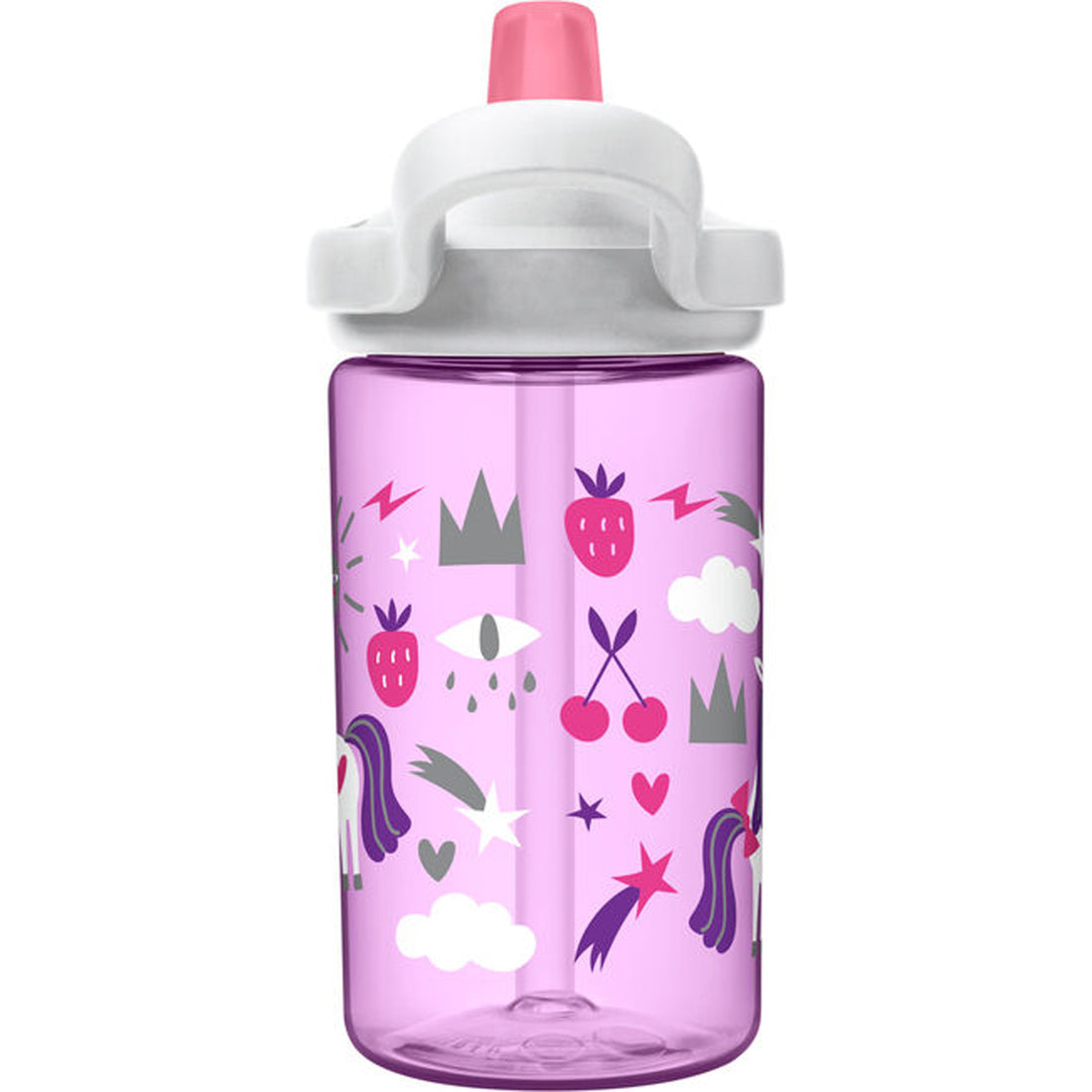 CamelBak Eddy+ Kids Water Bottle 14oz/400ml Unicorn Party Multicolor Age- 12 Months to 6 Years