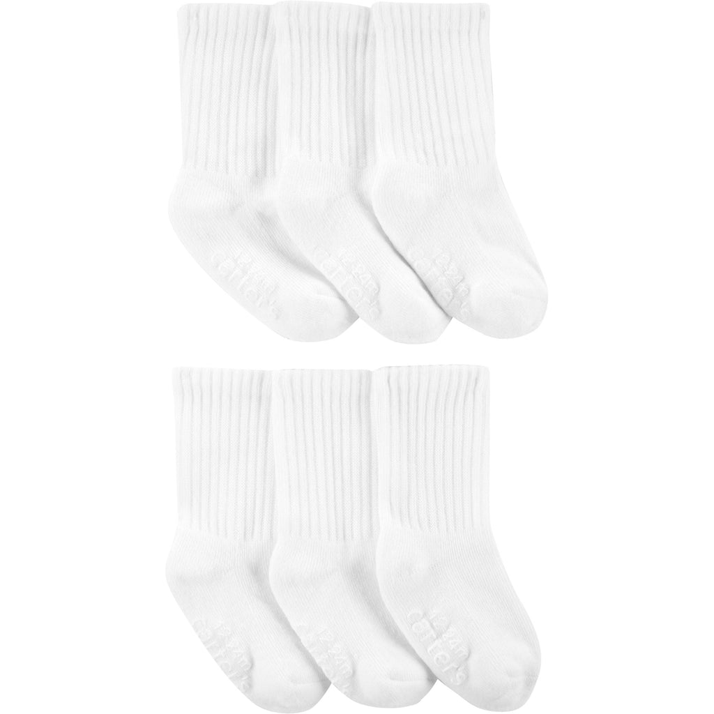 Carter's 6-Pack Crew Socks Boys White 1H798410