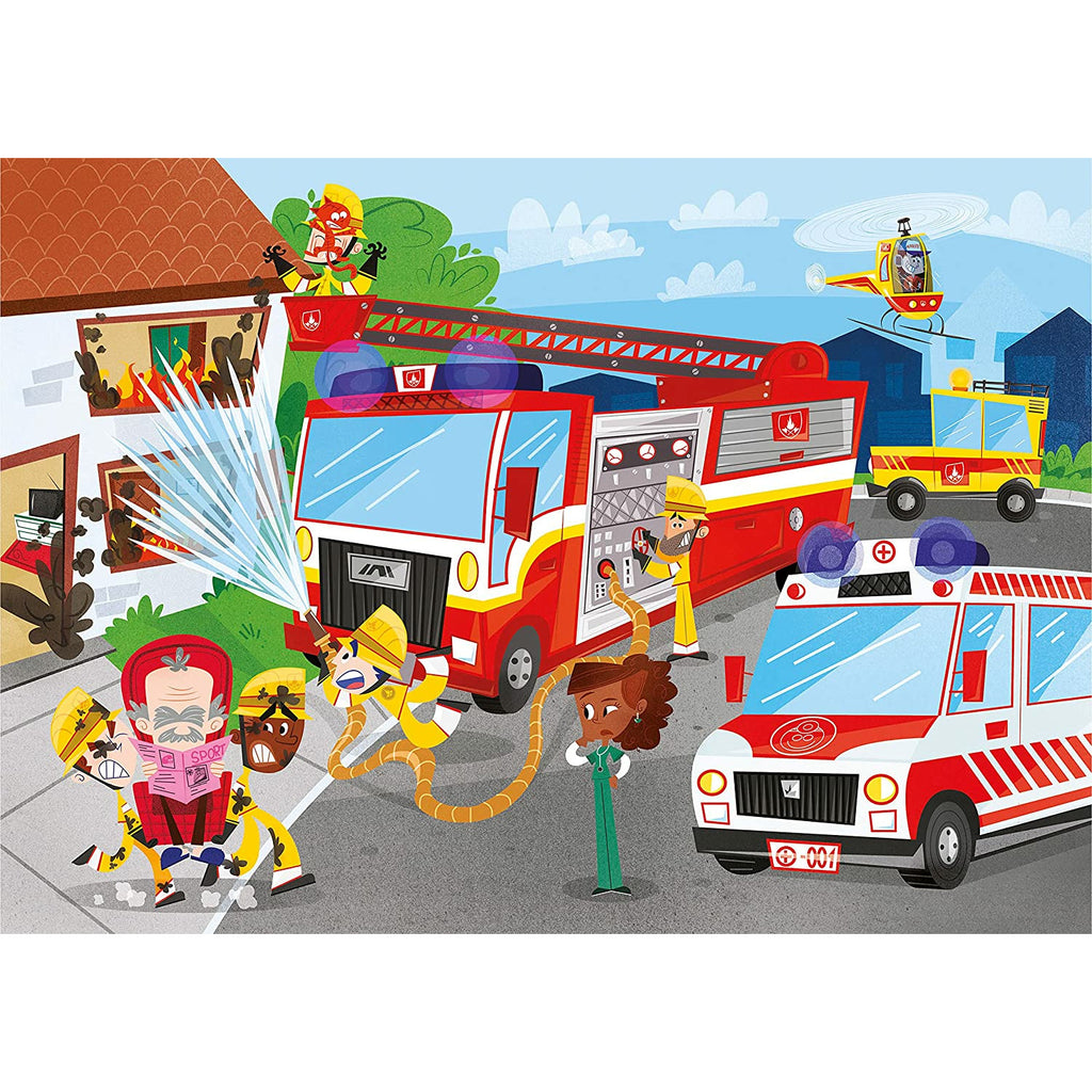 Clementoni Rescue Heros Puzzle 2 x 60 Pieces 5Y+