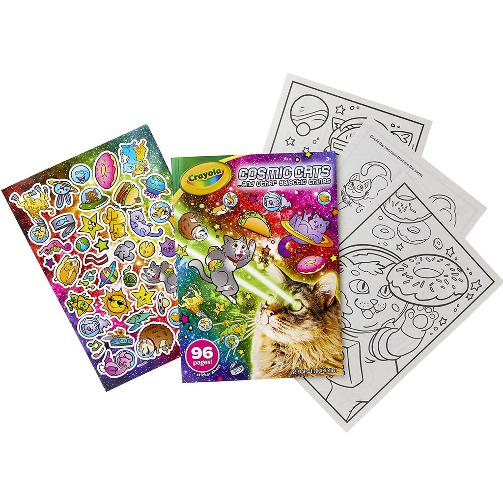 Crayola Cosmic Cats Coloring Book 96 Pages