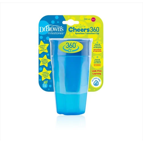 Dr Brown’s Milestones Cheers 360 Cup Blue 300ml 9m+