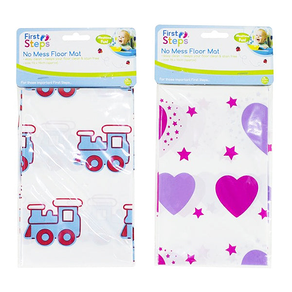 Pibi First Steps No Mess Floor Mat (96cm x 96cm) Assorted Designs Age- Newborn & Above