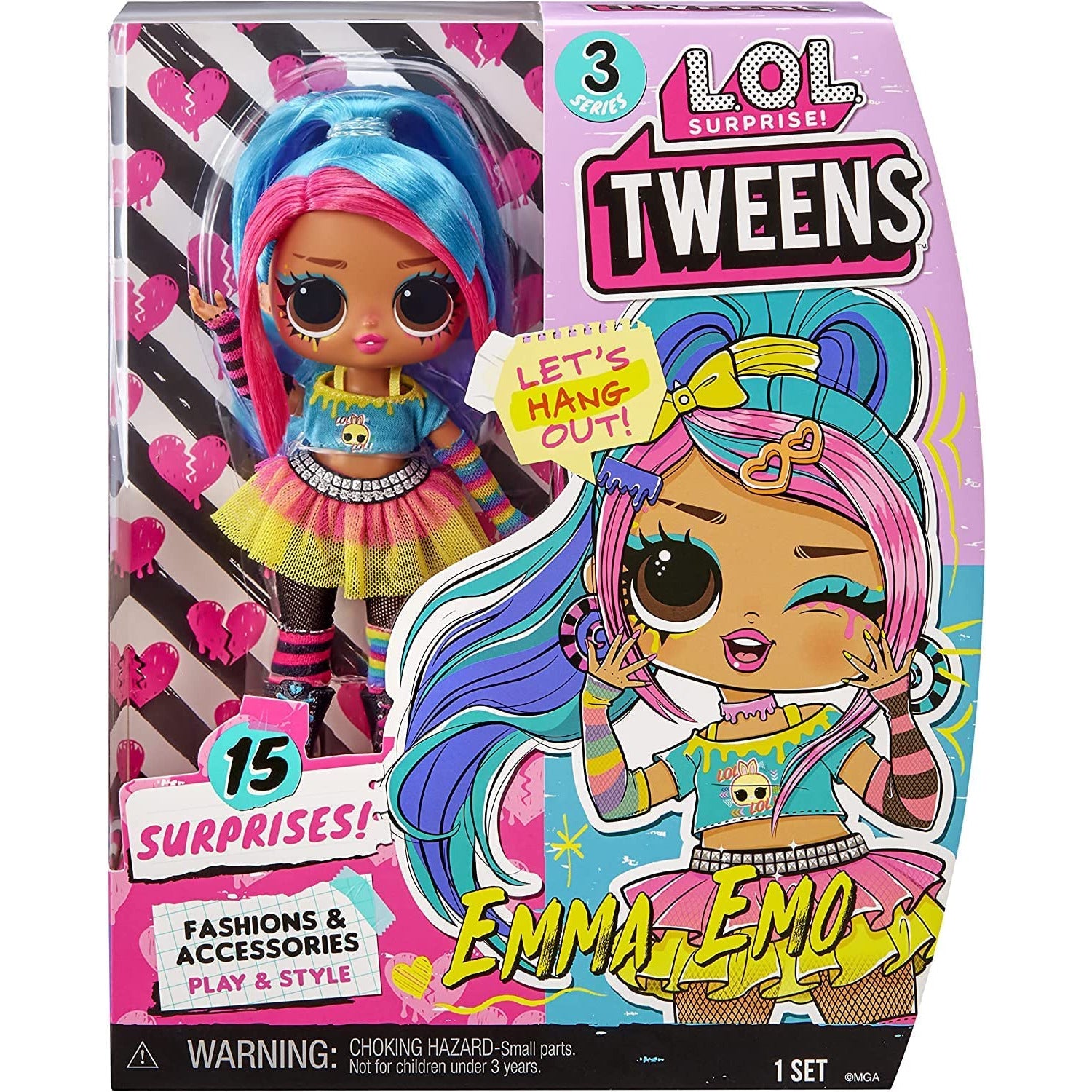 LOL Surprise OMG Art Cart Playset with Splatters Collectible Doll and 8  Surprises