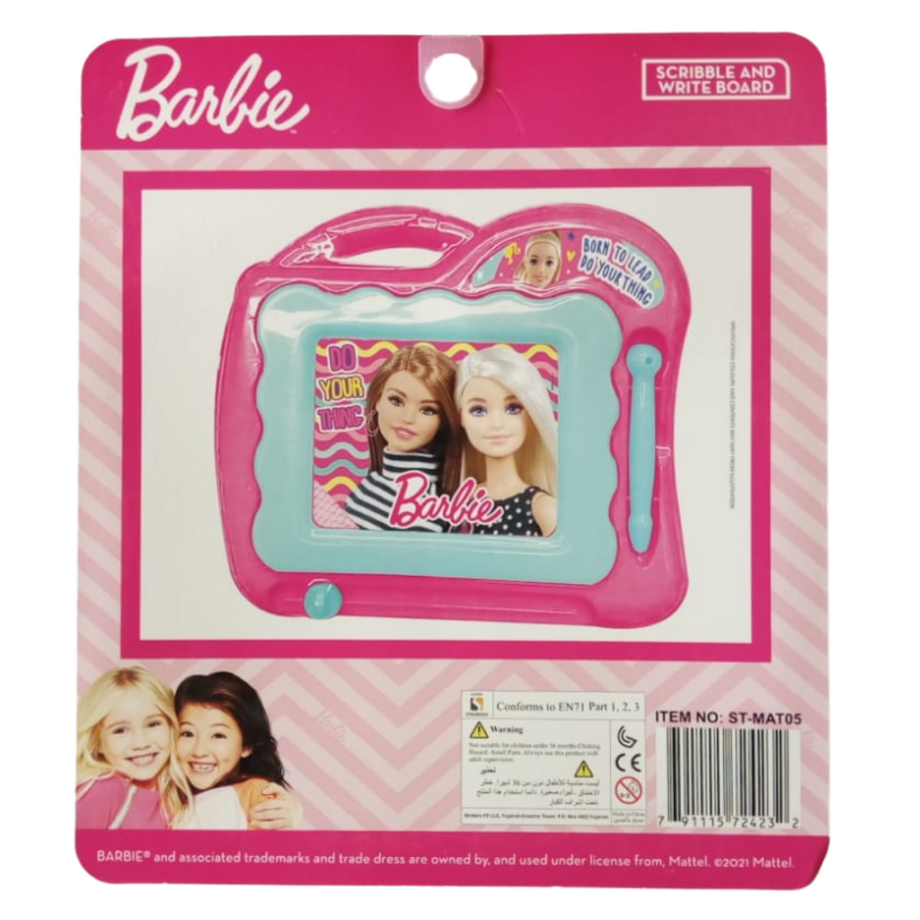 Mattel Barbie Scribble And Write Board Multicolour Age-3 Years & Above