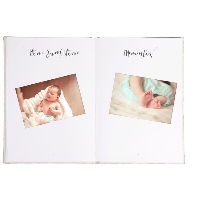 Pearhead Linen Pregnancy Journal Ivory Age-Newborn & Above