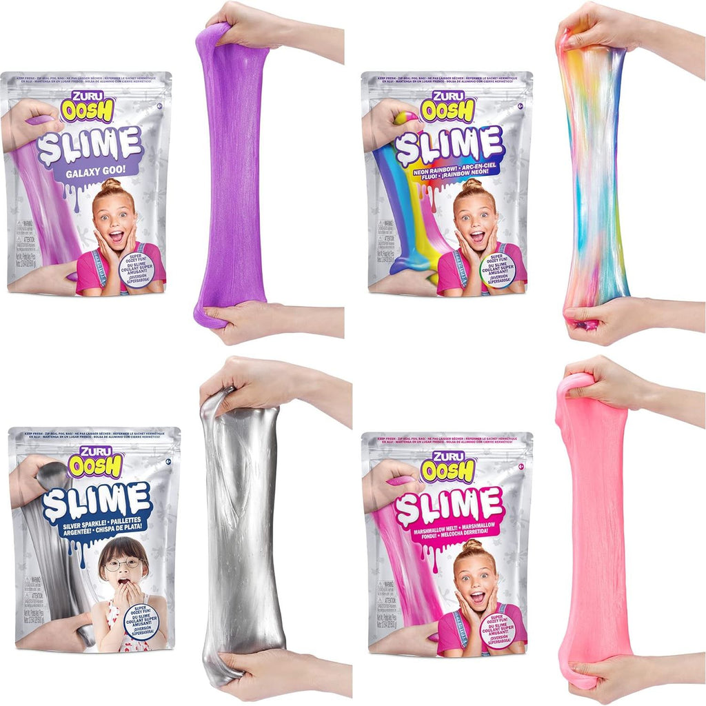 Zuru Oosh Gooey Slime and Epic Stretchy Slime Foilbag 800g Assorted Pack of 1  Age- 8 Years & Above