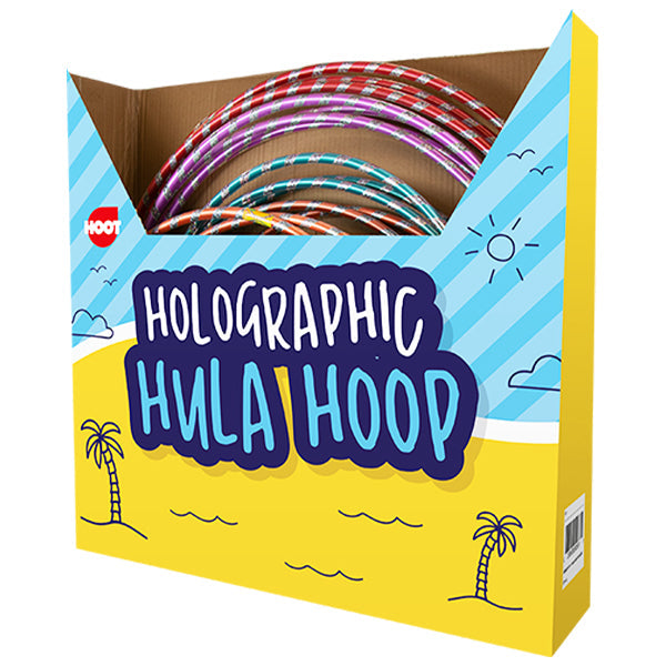 Hoot Holographic Hula Hoop Assorted Cdu Age-3 Years & Above