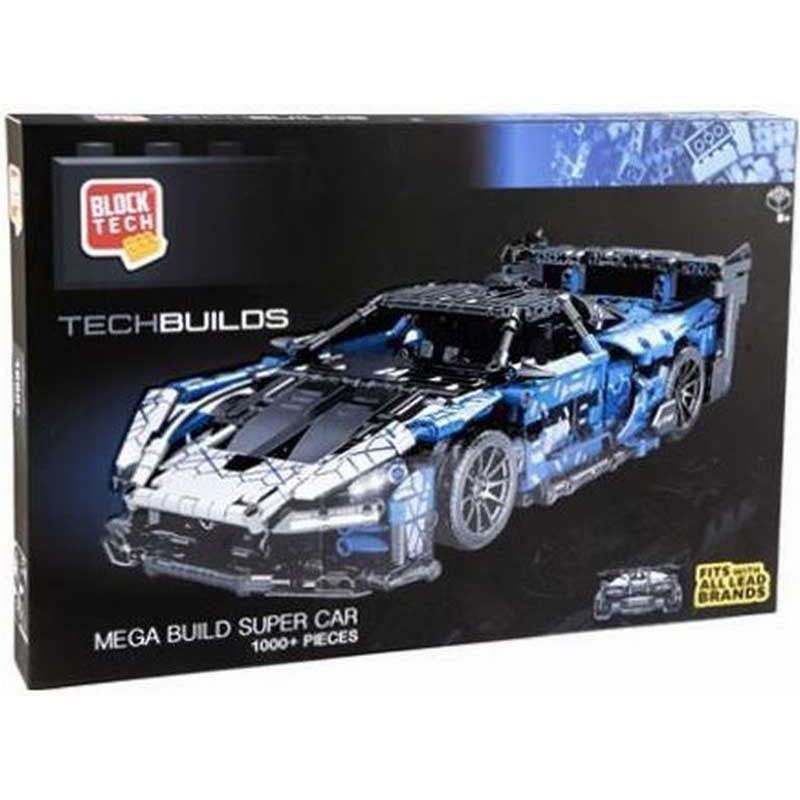 Block Tech Tech Builds Super Car Racer Blue Age-8 Years & Above