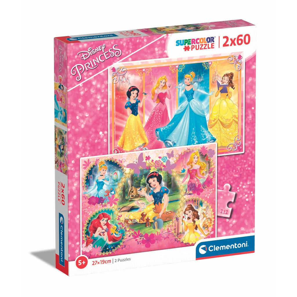 Clementoni Disney Princess Puzzle 2 x 60 Pieces 5Y+