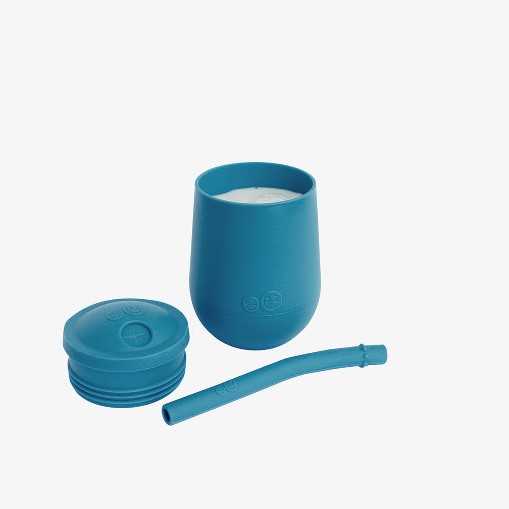 ezpz Mini Cup & Straw Training System Blue Age- 3 Months & Above