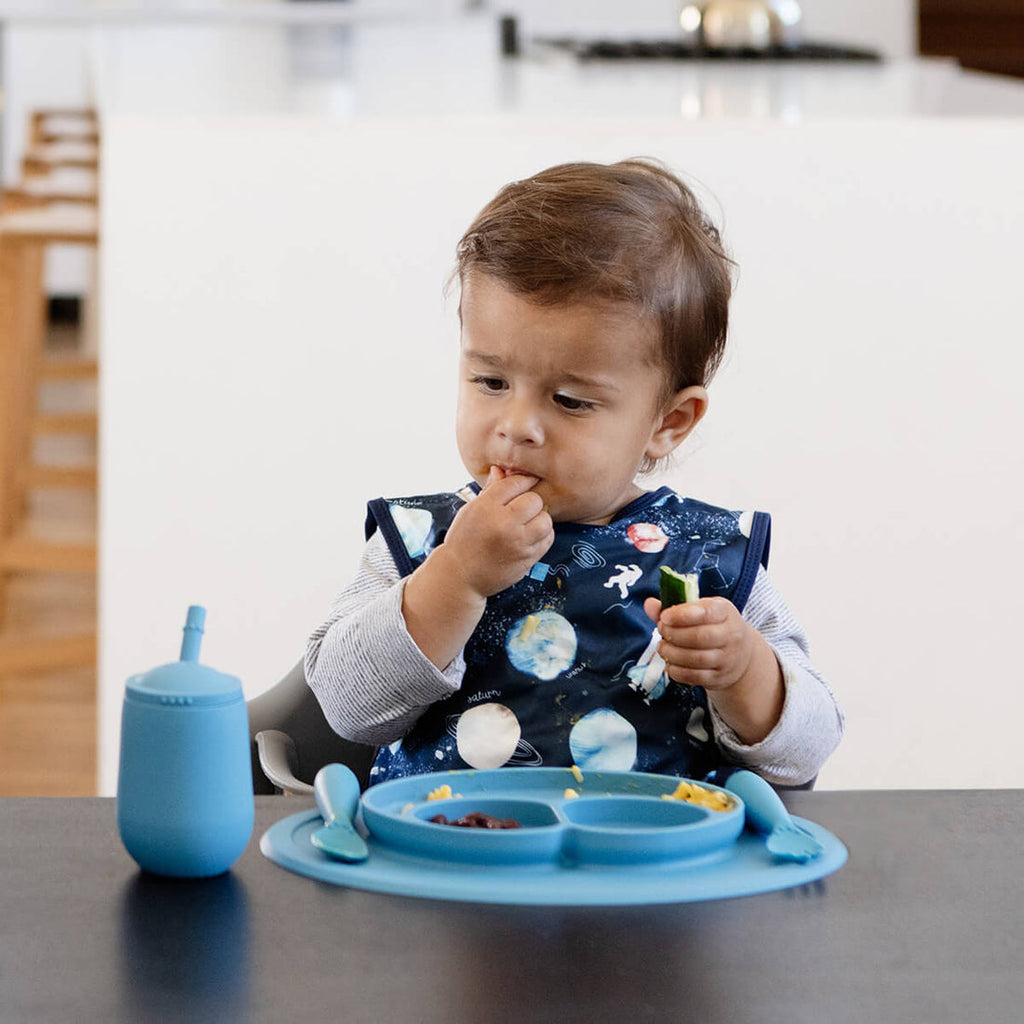 ezpz Mini Cup & Straw Training System Blue Age- 3 Months & Above