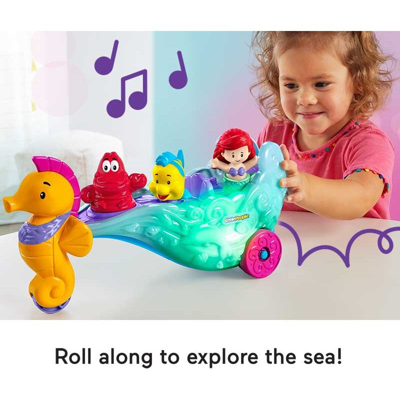 Fisher Price Little Mermaid Ariel Carriage Musical Toys Age-18 Months to 5 Years