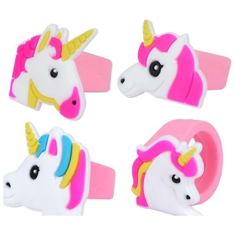 Pibi Unicorn Ring Snap Bracelet 2X3Cm Assorted Pack of 1 Age-3 Years & Above