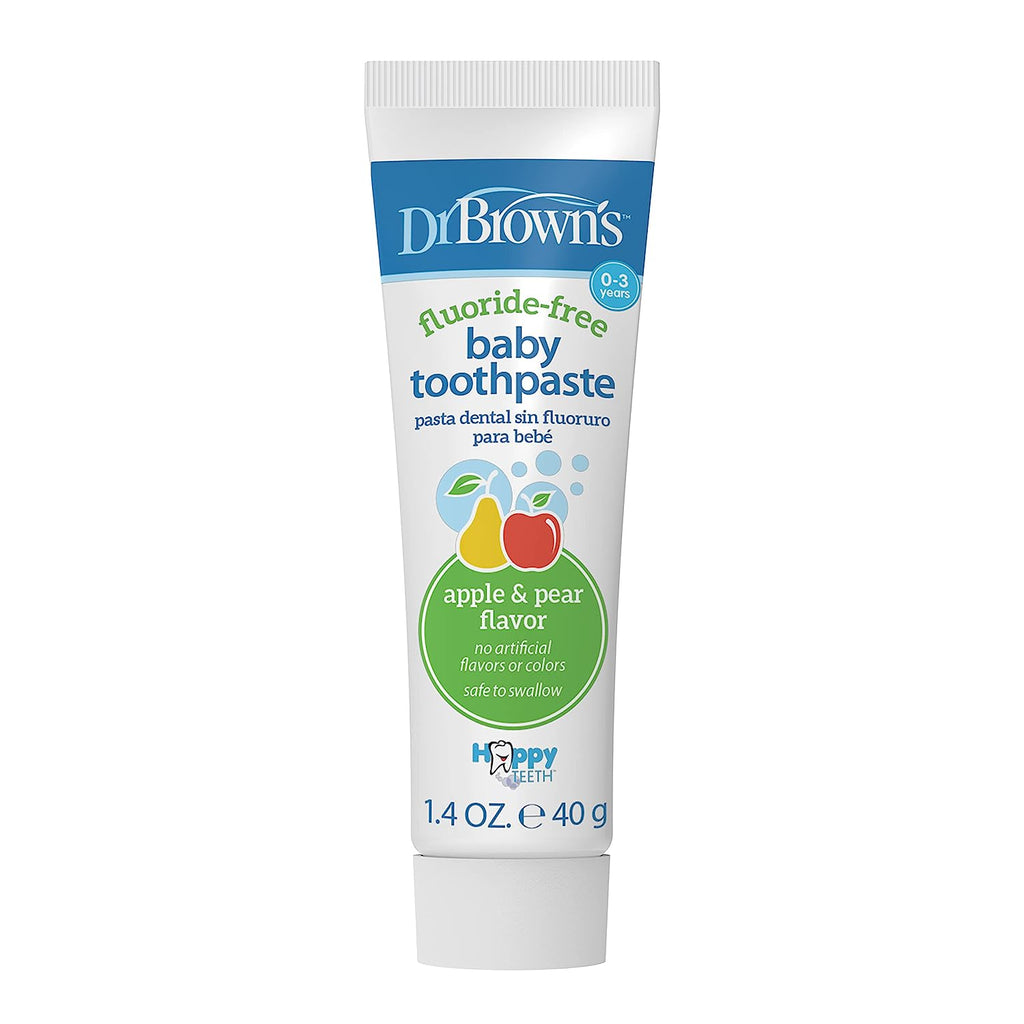 Dr Brown Dr. Brown's Fluoride-Free Toothpaste (Apple/Pear) 1.4 oz/40 g Age- Newborn to 3 Years